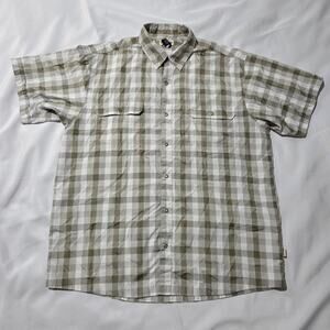 Magellan Outdoors Plaid Button Up Shirt Short Sleeve Men’s XL